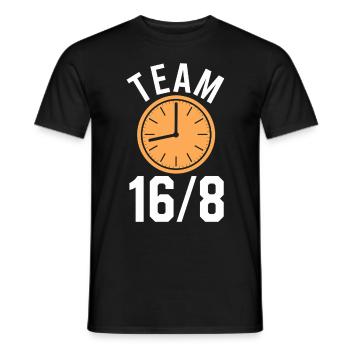 Intermittent fasting Intermittent fasting - Men's T-Shirt - black - Front - AI Model Male 178 light (178cm)