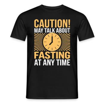 Intervallfasten Intermittierendes Fasten - Männer T-Shirt - Schwarz - Vorne - AI Model Male 178 light (178cm)