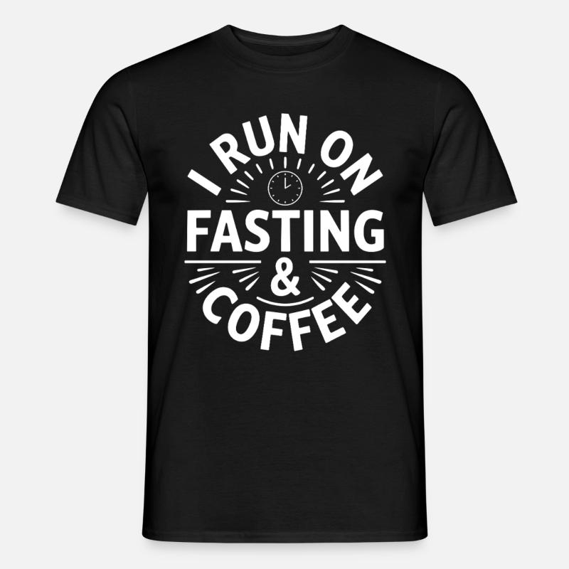 Intermittent fasting Intermittent fasting - Men's T-Shirt - black