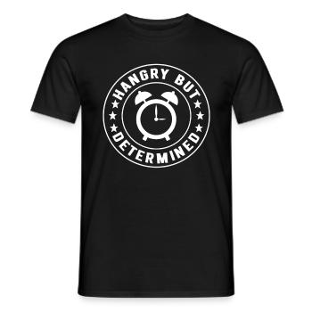 Jeûne intermittent Jeûne intermittent - T-shirt homme - noir - Devant - AI Model Male 178 light (178cm)
