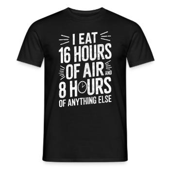 Intermittent fasting Intermittent fasting - Men's T-Shirt - black - Front - AI Model Male 178 light (178cm)