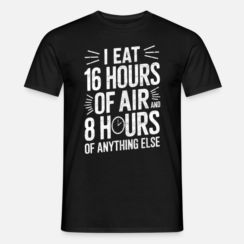 Intermittent fasting Intermittent fasting - Men's T-Shirt - black