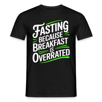 Intermittent fasting Intermittent fasting - Men's T-Shirt - black - Front - AI Model Male 178 light (178cm)