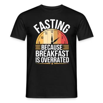 Intermittent fasting Intermittent fasting - Men's T-Shirt - black - Front - AI Model Male 178 light (178cm)