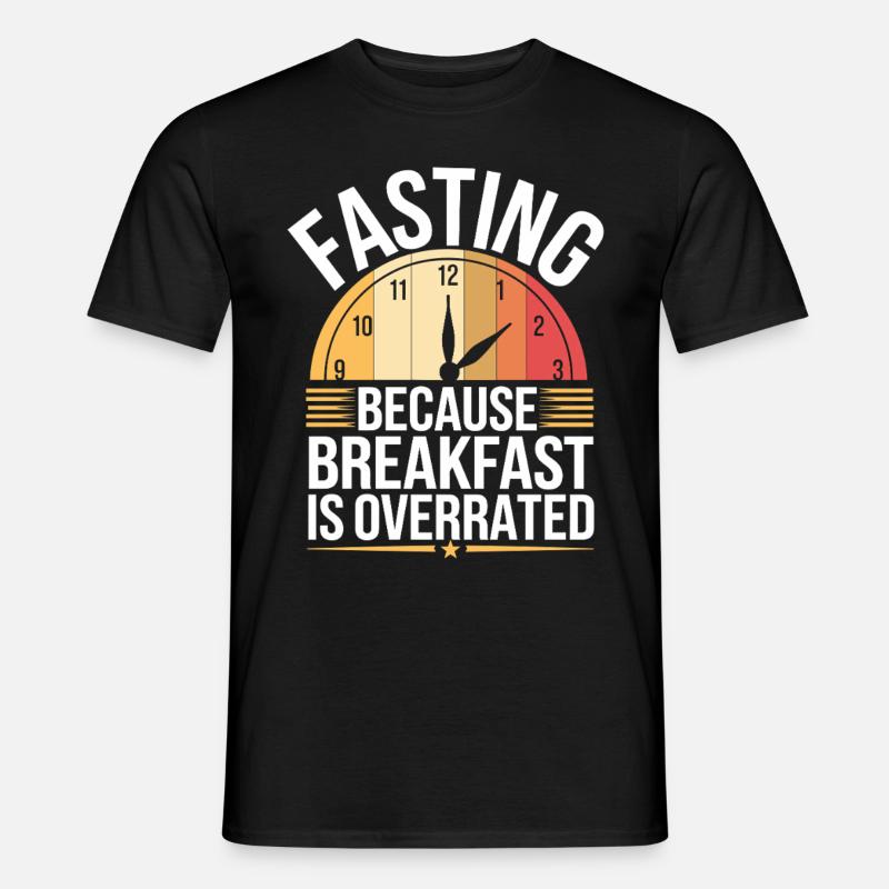 Intervallfasten Intermittierendes Fasten - Männer T-Shirt - Schwarz