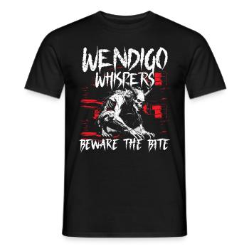 Wendigo Kryptide Cryptid - Männer T-Shirt - Schwarz - Vorne - AI Model Male 178 light (178cm)