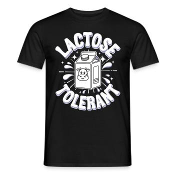 Tolérants au lactose Amateurs de lait - T-shirt homme - noir - Devant - AI Model Male 178 light (178cm)
