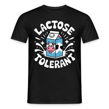 Laktosetolerant Milchliebhaber Pro-Dairy - Männer T-Shirt - Schwarz - Vorne - AI Model Male 178 light (178cm)