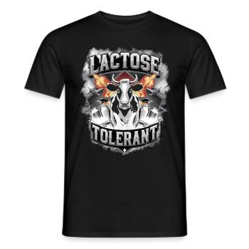 Tolérants au lactose Amateurs de lait - T-shirt homme - noir - Devant - AI Model Male 178 light (178cm)