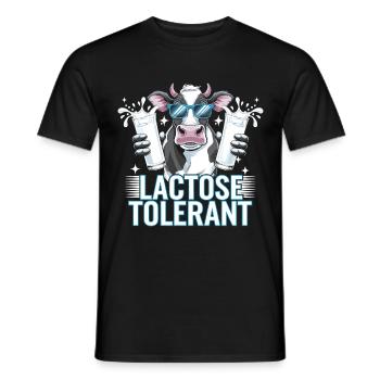 Tolérants au lactose Amateurs de lait - T-shirt homme - noir - Devant - AI Model Male 178 light (178cm)