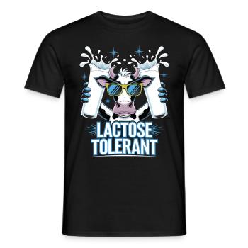 Tolérants au lactose Amateurs de lait - T-shirt homme - noir - Devant - AI Model Male 178 light (178cm)