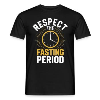 Intermittent fasting Intermittent fasting - Men's T-Shirt - black - Front - AI Model Male 178 light (178cm)