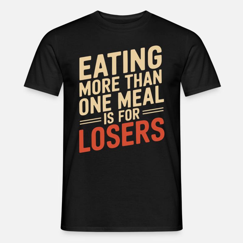 Intervallfasten Intermittierendes Fasten - Männer T-Shirt - Schwarz