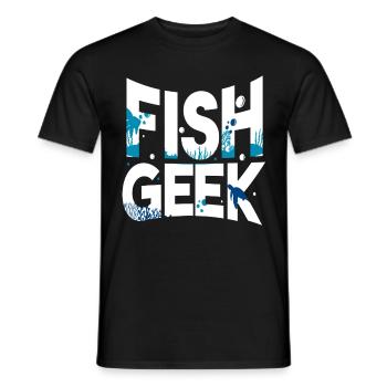 Aquarium Aquatics - Men's T-Shirt - black - Front - AI Model Male 178 light (178cm)