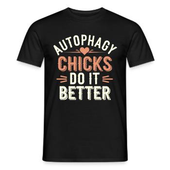 Intermittent fasting Intermittent fasting - Men's T-Shirt - black - Front - AI Model Male 178 light (178cm)