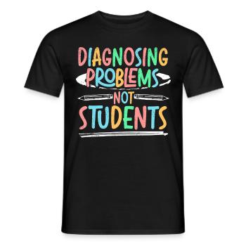 Psychologue scolaire - T-shirt homme - noir - Devant - AI Model Male 178 light (178cm)