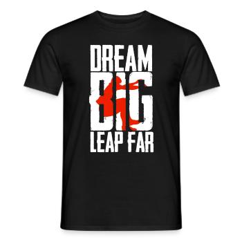 Long Jump Long Jump Dream Big Leap Far - Men's T-Shirt - black - Front - AI Model Male 178 light (178cm)