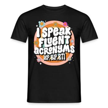 Psychologue scolaire - T-shirt homme - noir - Devant - AI Model Male 178 light (178cm)