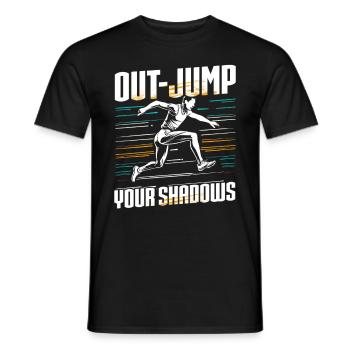 Long Jump Long Jump Out-Jump Your Shadows - Men's T-Shirt - black - Front - AI Model Male 178 light (178cm)