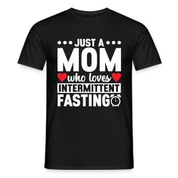 Intervallfasten Intermittierendes Fasten - Männer T-Shirt - Schwarz - Vorne - AI Model Male 178 light (178cm)