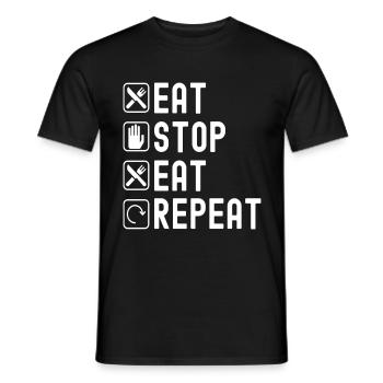 Intermittent fasting Intermittent fasting - Men's T-Shirt - black - Front - AI Model Male 178 light (178cm)