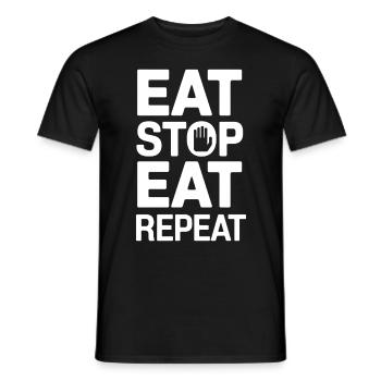 Intermittent fasting Intermittent fasting - Men's T-Shirt - black - Front - AI Model Male 178 light (178cm)
