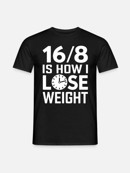 Intermittent fasting Intermittent fasting - Men's T-Shirt - black