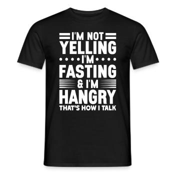 Intermittent fasting Intermittent fasting - Men's T-Shirt - black - Front - AI Model Male 178 light (178cm)