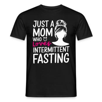 Intermittent fasting Intermittent fasting - Men's T-Shirt - black - Front - AI Model Male 178 light (178cm)