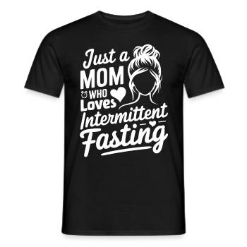 Intermittent fasting Intermittent fasting - Men's T-Shirt - black - Front - AI Model Male 178 light (178cm)