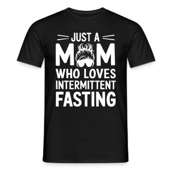 Intermittent fasting Intermittent fasting - Men's T-Shirt - black - Front - AI Model Male 178 light (178cm)