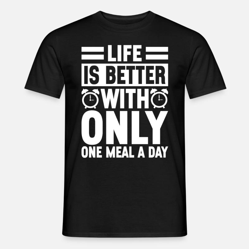 Intermittent fasting Intermittent fasting - Men’s T-shirt - black