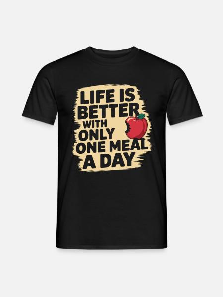Intermittent fasting Intermittent fasting - Men's T-Shirt - black
