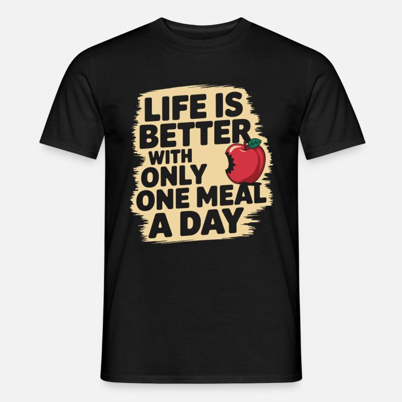 Intermittent fasting Intermittent fasting - Men’s T-shirt - black