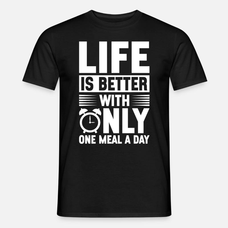 Intermittent fasting Intermittent fasting - Men's T-Shirt - black