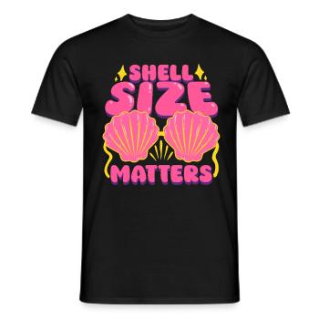 Shell Collector Shells La taille des coques compte - T-shirt homme - noir - Devant - AI Model Male 178 light (178cm)