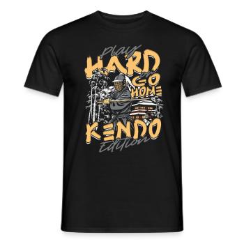 Kendo Japanische Kampfsportarten - Männer T-Shirt - Schwarz - Vorne - AI Model Male 178 light (178cm)
