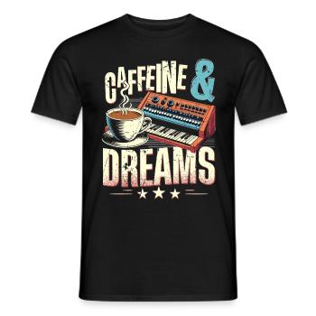 Synthesizer Synth Kick Drum DAW - Männer T-Shirt - Schwarz - Vorne - AI Model Male 178 light (178cm)