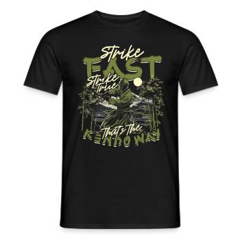 Kendo Japanische Kampfsportarten - Männer T-Shirt - Schwarz - Vorne - AI Model Male 178 light (178cm)