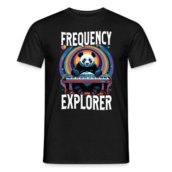 Synthesizer Synth Kick Drum DAW Frequency Explorer - Männer T-Shirt - Schwarz - Vorne - AI Model Male 178 light (178cm)