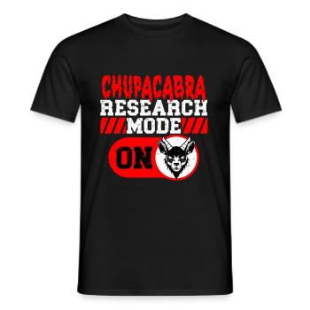Chupacabra Research Mode On - Männer T-Shirt - Schwarz - Vorne - AI Model Male 178 light (178cm)