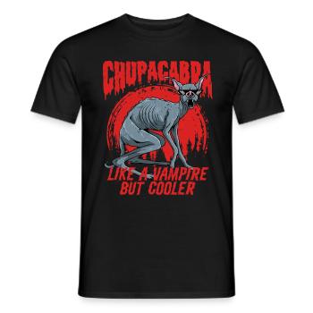Chupacabra Like A Vampire But Cooler - Männer T-Shirt - Schwarz - Vorne - AI Model Male 178 light (178cm)
