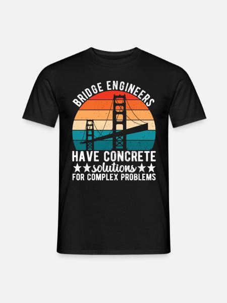 Bridge Engineer Bridge Construction - Men's T-Shirt - black