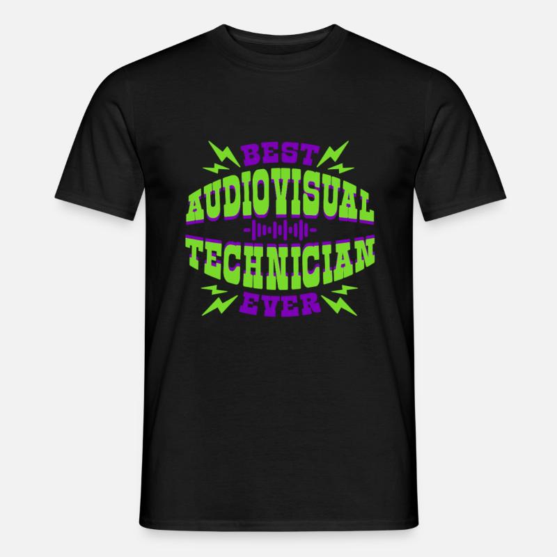 Audiovisueller Techniker AV Tech - Männer T-Shirt - Schwarz