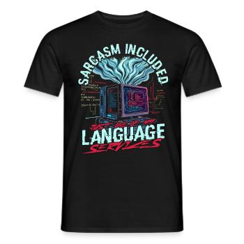 Computerlinguist - Männer T-Shirt - Schwarz - Vorne - AI Model Male 178 light (178cm)