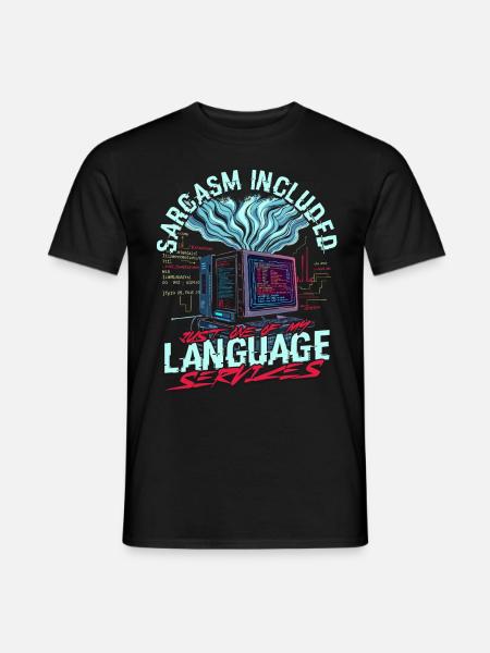 Computerlinguist - Männer T-Shirt - Schwarz