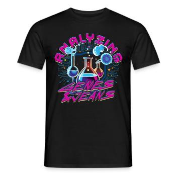 Analyste en bioinformatique - T-shirt homme - noir - Devant - AI Model Male 178 light (178cm)