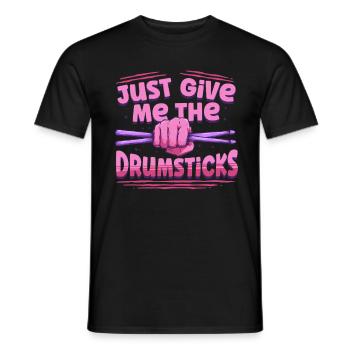 Cardio Drummer Cardio Drumming - Men's T-Shirt - black - Front - AI Model Male 178 light (178cm)