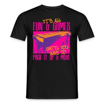 Vibraphon Marimba - Männer T-Shirt - Schwarz - Vorne - AI Model Male 178 light (178cm)