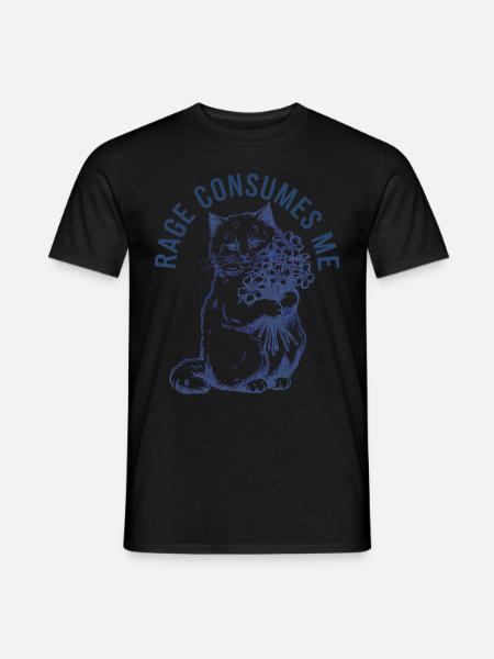 Rage Consumes Me Cat - Männer T-Shirt - Schwarz